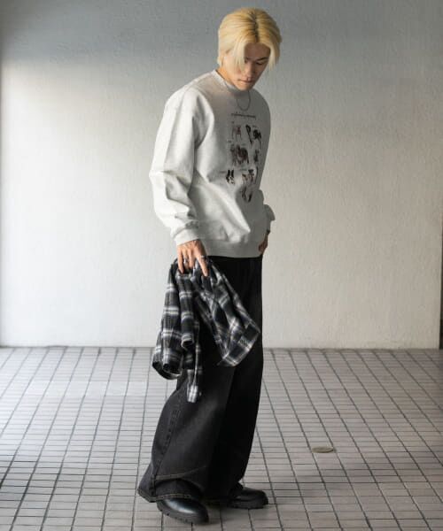 SENSE OF PLACE by URBAN RESEARCH / センスオブプレイス バイ アーバンリサーチ スウェット | Dog Graphic Crew-neck Sweat | 詳細6