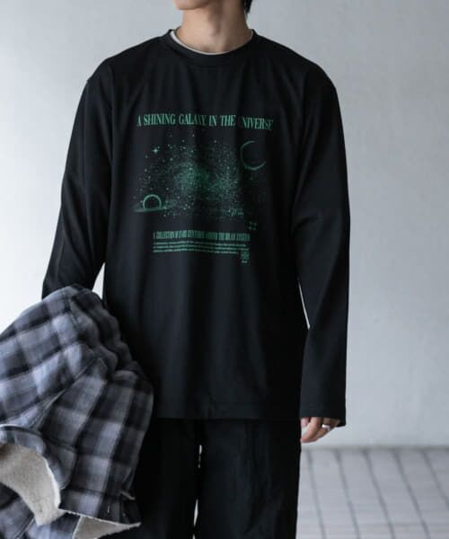 SENSE OF PLACE by URBAN RESEARCH / センスオブプレイス バイ アーバンリサーチ Tシャツ | Galaxy Graphic Long-Sleeve T-shirts | 詳細1