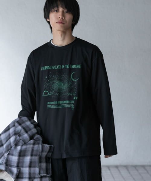 SENSE OF PLACE by URBAN RESEARCH / センスオブプレイス バイ アーバンリサーチ Tシャツ | Galaxy Graphic Long-Sleeve T-shirts | 詳細2