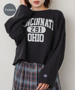 『別注』Champion×SENSE OF PLACE　カットオフスウェット