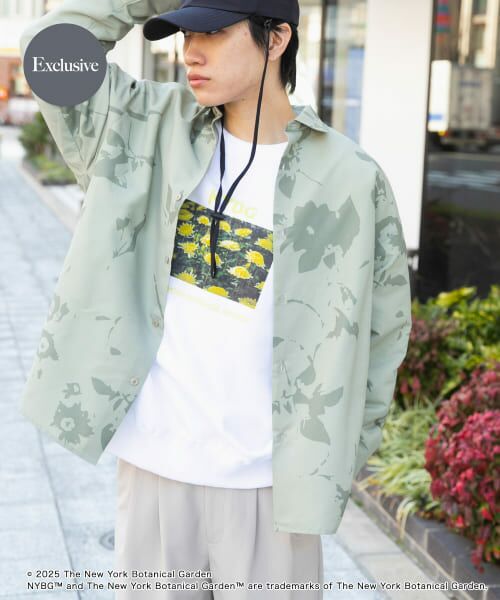 SENSE OF PLACE by URBAN RESEARCH/センスオブプレイス バイ アーバンリサーチ NYBG リップストップルーズシャツ BEIGE L SENSE OF PLACE by URBAN RESEARCH/センスオブプレイス バイ アーバンリサーチ NYBG リップストップルーズシャツ BEIGE L