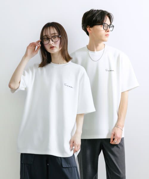 SENSE OF PLACE by URBAN RESEARCH/センスオブプレイス バイ アーバンリサーチ 『一部WEB限定カラー』『ユニセックス』シシュウダンボールポンチショートスリーブTシャツ WHT×BLK L SENSE OF PLACE by URBAN RESEARCH/センスオブプレイス バイ アーバンリサーチ 『一部WEB限定カラー』『ユニセックス』シシュウダンボールポンチショートスリーブTシャツ WHT×BLK L
