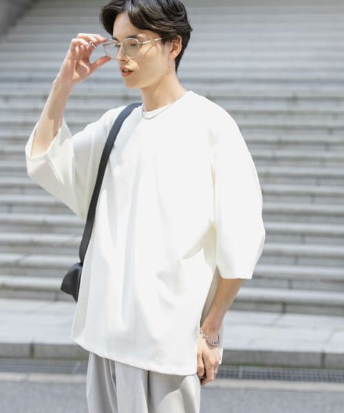 SENSE OF PLACE by URBAN RESEARCH/センスオブプレイス バイ アーバンリサーチ ポンチエクストラルーズTシャツ WHITE L SENSE OF PLACE by URBAN RESEARCH/センスオブプレイス バイ アーバンリサーチ ポンチエクストラルーズTシャツ WHITE L