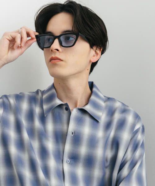 SENSE OF PLACE by URBAN RESEARCH/センスオブプレイス バイ アーバンリサーチ キャットアイサングラス BLK×BLU one SENSE OF PLACE by URBAN RESEARCH/センスオブプレイス バイ アーバンリサーチ キャットアイサングラス BLK×BLU one