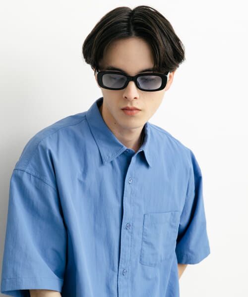 SENSE OF PLACE by URBAN RESEARCH/センスオブプレイス バイ アーバンリサーチ スクエアサングラス BLK×BLU one SENSE OF PLACE by URBAN RESEARCH/センスオブプレイス バイ アーバンリサーチ スクエアサングラス BLK×BLU one