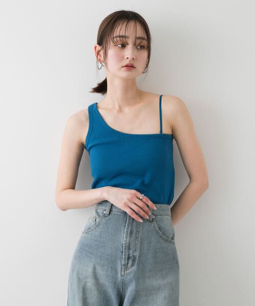 セール】 カップツキワンショルダータンクトップ （タンクトップ