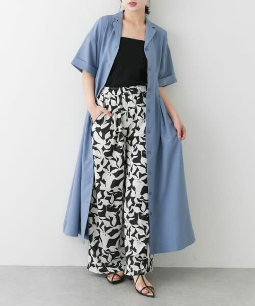 日本未入荷【HOBBS】知的に☆愛されグリーン☆シャツワンピース 撥水】シャーリングシャツ ワンピース / any SiS | ファッション
