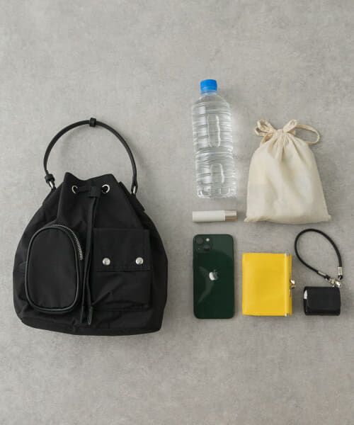 SENSE OF PLACE by URBAN RESEARCH/センスオブプレイス バイ アーバンリサーチ 撥水2WAYマルチポケットナイロンバッグ BLACK one SENSE OF PLACE by URBAN RESEARCH/センスオブプレイス バイ アーバンリサーチ 撥水2WAYマルチポケットナイロンバッグ BLACK one
