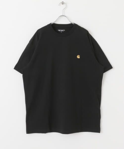 SENSE OF PLACE by URBAN RESEARCH/センスオブプレイス バイ アーバンリサーチ carhartt SHORT-SLEEVE CHASE T-SHIRTS BLK×GLD M SENSE OF PLACE by URBAN RESEARCH/センスオブプレイス バイ アーバンリサーチ carhartt SHORT-SLEEVE CHASE T-SHIRTS BLK×GLD M