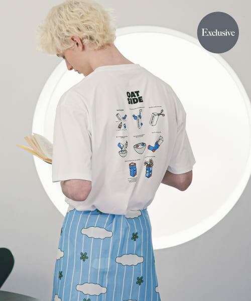 SENSE OF PLACE by URBAN RESEARCH/センスオブプレイス バイ アーバンリサーチ 『別注』OATSIDE×SENSE OF PLACE グラフィックショートスリーブ Tシャツ A WHITE L SENSE OF PLACE by URBAN RESEARCH/センスオブプレイス バイ アーバンリサーチ 『別注』OATSIDE×SENSE OF PLACE グラフィックショートスリーブ Tシャツ A WHITE L