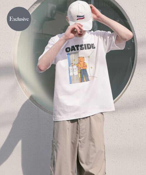 SENSE OF PLACE by URBAN RESEARCH/センスオブプレイス バイ アーバンリサーチ 『別注』OATSIDE×SENSE OF PLACE グラフィックショートスリーブ Tシャツ B WHITE L SENSE OF PLACE by URBAN RESEARCH/センスオブプレイス バイ アーバンリサーチ 『別注』OATSIDE×SENSE OF PLACE グラフィックショートスリーブ Tシャツ B WHITE L