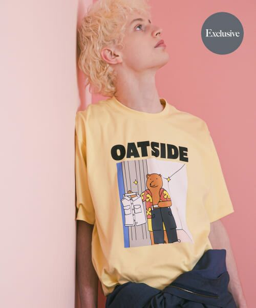 SENSE OF PLACE by URBAN RESEARCH/センスオブプレイス バイ アーバンリサーチ 『別注』OATSIDE×SENSE OF PLACE グラフィックショートスリーブ Tシャツ B YELLOW M SENSE OF PLACE by URBAN RESEARCH/センスオブプレイス バイ アーバンリサーチ 『別注』OATSIDE×SENSE OF PLACE グラフィックショートスリーブ Tシャツ B YELLOW M