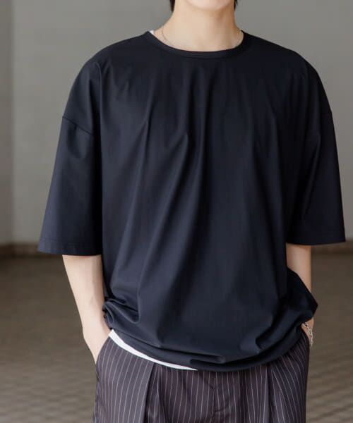 SENSE OF PLACE by URBAN RESEARCH/センスオブプレイス バイ アーバンリサーチ 4WAYストレッチプルオーバーショートスリーブTシャツ BLACK M SENSE OF PLACE by URBAN RESEARCH/センスオブプレイス バイ アーバンリサーチ 4WAYストレッチプルオーバーショートスリーブTシャツ BLACK M