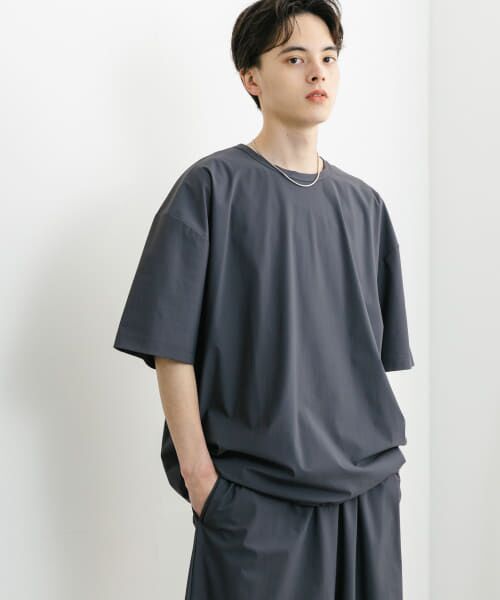 SENSE OF PLACE by URBAN RESEARCH/センスオブプレイス バイ アーバンリサーチ 4WAYストレッチプルオーバーショートスリーブTシャツ CHARCOAL M SENSE OF PLACE by URBAN RESEARCH/センスオブプレイス バイ アーバンリサーチ 4WAYストレッチプルオーバーショートスリーブTシャツ CHARCOAL M