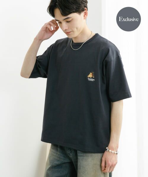 SENSE OF PLACE by URBAN RESEARCH/センスオブプレイス バイ アーバンリサーチ 『別注』TeddyBear×SENSE OF PLACE ショートスリーブTシャツ CHARCOAL L SENSE OF PLACE by URBAN RESEARCH/センスオブプレイス バイ アーバンリサーチ 『別注』TeddyBear×SENSE OF PLACE ショートスリーブTシャツ CHARCOAL L