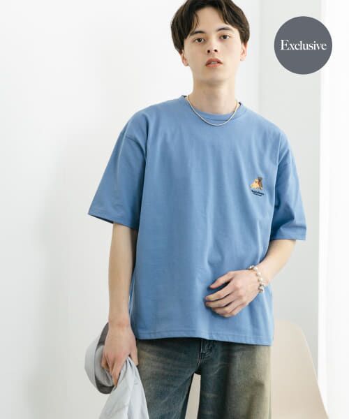 SENSE OF PLACE by URBAN RESEARCH/センスオブプレイス バイ アーバンリサーチ 『別注』TeddyBear×SENSE OF PLACE ショートスリーブTシャツ BLUE L SENSE OF PLACE by URBAN RESEARCH/センスオブプレイス バイ アーバンリサーチ 『別注』TeddyBear×SENSE OF PLACE ショートスリーブTシャツ BLUE L
