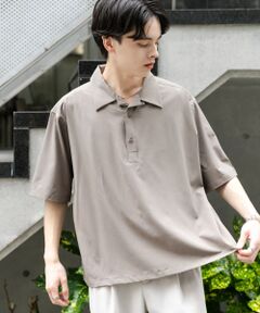 RUFFJOO ベージュ ポロシャツ　L 待望☆】 RUFFJOO ベージュ ポロシャツ L メンズウェア - メンズ