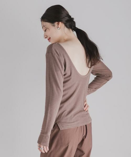 SENSE OF PLACE by URBAN RESEARCH / センスオブプレイス バイ アーバンリサーチ Tシャツ | バックオープンコンパクトトップ | 詳細5