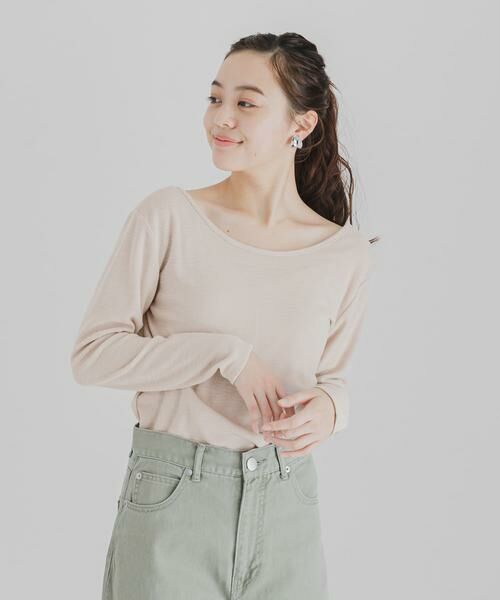 SENSE OF PLACE by URBAN RESEARCH / センスオブプレイス バイ アーバンリサーチ Tシャツ | バックオープンコンパクトトップ | 詳細23