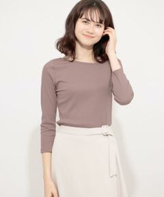 SENSE OF PLACE by URBAN RESEARCH / センスオブプレイス バイ アーバンリサーチ Tシャツ | アシメネックリブトップ(7分袖)