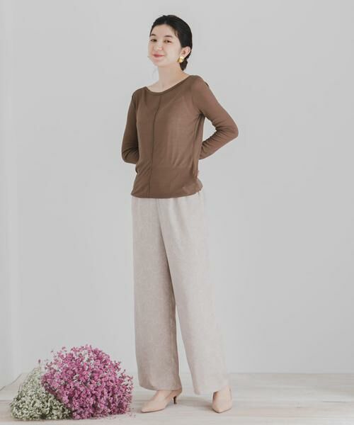 SENSE OF PLACE by URBAN RESEARCH / センスオブプレイス バイ アーバンリサーチ Tシャツ | ボートネックシアーカットトップ | 詳細8