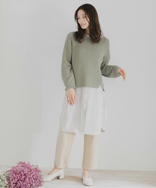 SENSE OF PLACE by URBAN RESEARCH / センスオブプレイス バイ アーバンリサーチ ニット・セーター | バックオープンルーズセーター | 詳細4