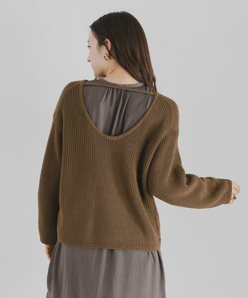 SENSE OF PLACE by URBAN RESEARCH / センスオブプレイス バイ アーバンリサーチ ニット・セーター | バックオープンルーズセーター | 詳細11