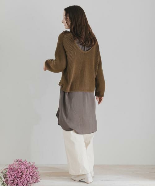 SENSE OF PLACE by URBAN RESEARCH / センスオブプレイス バイ アーバンリサーチ ニット・セーター | バックオープンルーズセーター | 詳細14