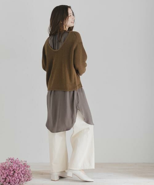 SENSE OF PLACE by URBAN RESEARCH / センスオブプレイス バイ アーバンリサーチ ニット・セーター | バックオープンルーズセーター | 詳細15