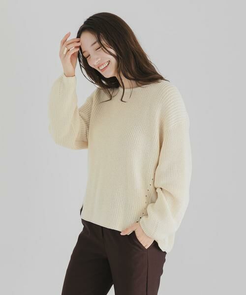 SENSE OF PLACE by URBAN RESEARCH / センスオブプレイス バイ アーバンリサーチ ニット・セーター | バックオープンルーズセーター | 詳細23