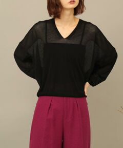 SENSE OF PLACE by URBAN RESEARCH / センスオブプレイス バイ アーバンリサーチ ニット・セーター | Vネックルーズシアーセーター