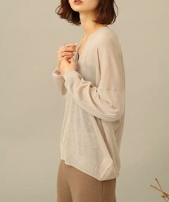 SENSE OF PLACE by URBAN RESEARCH / センスオブプレイス バイ アーバンリサーチ ニット・セーター | Vネックルーズシアーセーター