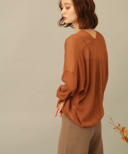 SENSE OF PLACE by URBAN RESEARCH / センスオブプレイス バイ アーバンリサーチ ニット・セーター | Vネックルーズシアーセーター | 詳細2