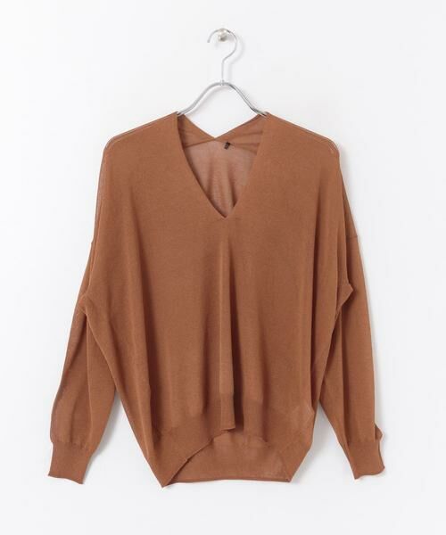 SENSE OF PLACE by URBAN RESEARCH / センスオブプレイス バイ アーバンリサーチ ニット・セーター | Vネックルーズシアーセーター | 詳細4