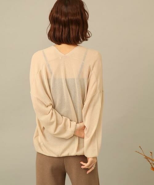 SENSE OF PLACE by URBAN RESEARCH / センスオブプレイス バイ アーバンリサーチ ニット・セーター | Vネックルーズシアーセーター | 詳細12