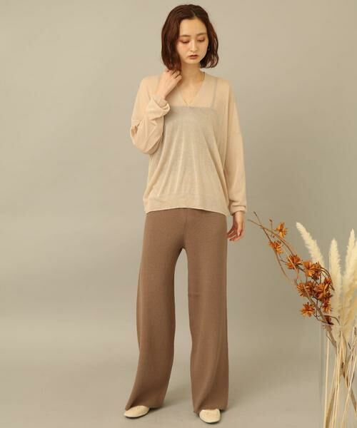 SENSE OF PLACE by URBAN RESEARCH / センスオブプレイス バイ アーバンリサーチ ニット・セーター | Vネックルーズシアーセーター | 詳細14