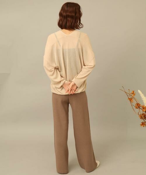 SENSE OF PLACE by URBAN RESEARCH / センスオブプレイス バイ アーバンリサーチ ニット・セーター | Vネックルーズシアーセーター | 詳細16