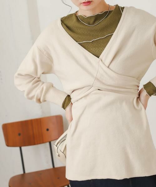 SENSE OF PLACE by URBAN RESEARCH/センスオブプレイス バイ アーバンリサーチ ツイストチュニックセーター アイボリー FREE SENSE OF PLACE by URBAN RESEARCH/センスオブプレイス バイ アーバンリサーチ ツイストチュニックセーター アイボリー FREE