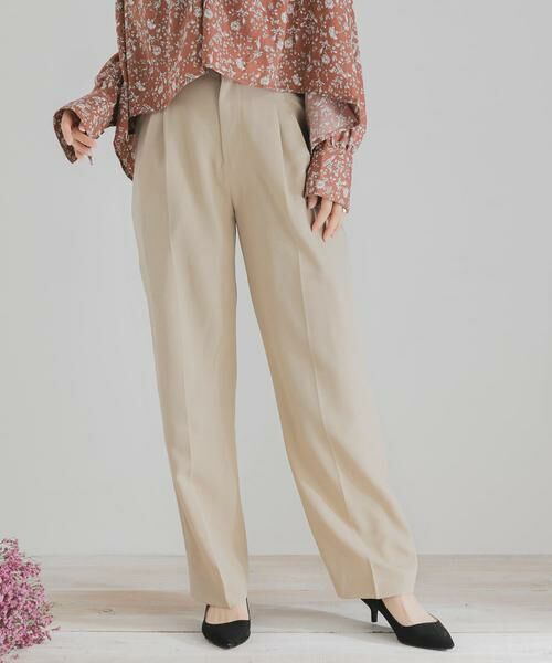 SENSE OF PLACE by URBAN RESEARCH / センスオブプレイス バイ アーバンリサーチ その他パンツ | ツイルテーパードパンツ（ベージュ）