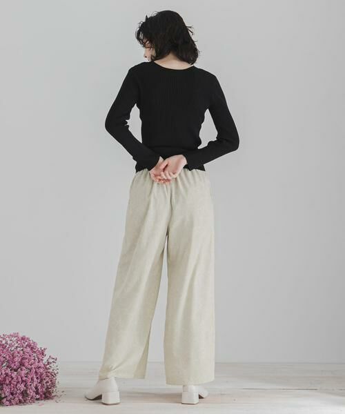 SENSE OF PLACE by URBAN RESEARCH / センスオブプレイス バイ アーバンリサーチ その他パンツ | フラワーナローワイドパンツ | 詳細4