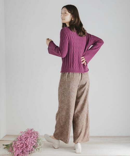 SENSE OF PLACE by URBAN RESEARCH / センスオブプレイス バイ アーバンリサーチ その他パンツ | フラワーナローワイドパンツ | 詳細9