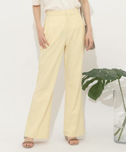 SENSE OF PLACE by URBAN RESEARCH / センスオブプレイス バイ アーバンリサーチ その他パンツ | センタープレスフレアパンツ(イエロー)