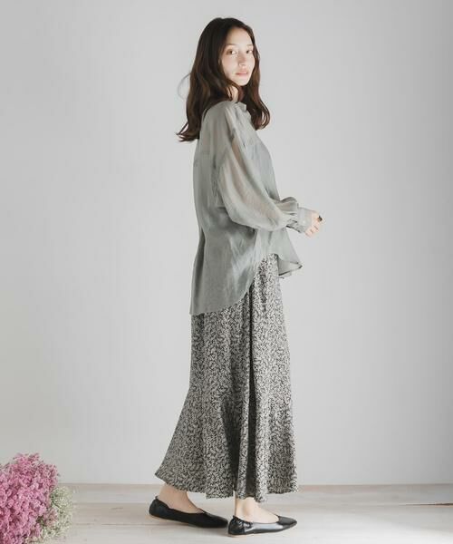 SENSE OF PLACE by URBAN RESEARCH / センスオブプレイス バイ アーバンリサーチ スカート | リーフプリントティアードスカート | 詳細16