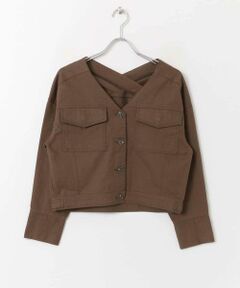 SENSE OF PLACE by URBAN RESEARCH / センスオブプレイス バイ アーバンリサーチ ノーカラージャケット | ノーカラーショートジャケット