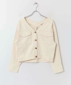 SENSE OF PLACE by URBAN RESEARCH / センスオブプレイス バイ アーバンリサーチ ノーカラージャケット | ノーカラーショートジャケット