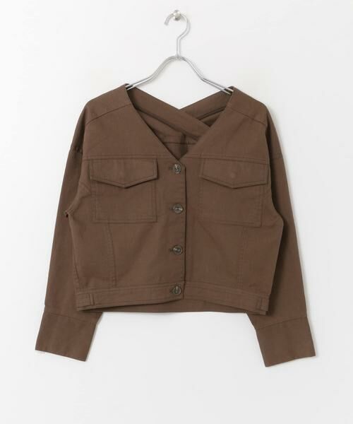 SENSE OF PLACE by URBAN RESEARCH / センスオブプレイス バイ アーバンリサーチ ノーカラージャケット | ノーカラーショートジャケット | 詳細1