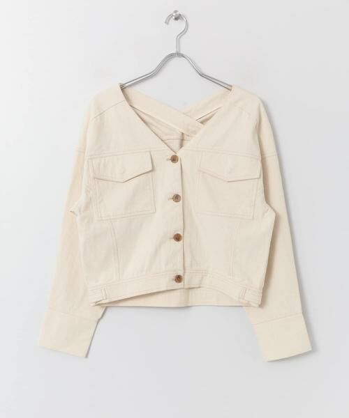 SENSE OF PLACE by URBAN RESEARCH / センスオブプレイス バイ アーバンリサーチ ノーカラージャケット | ノーカラーショートジャケット | 詳細7