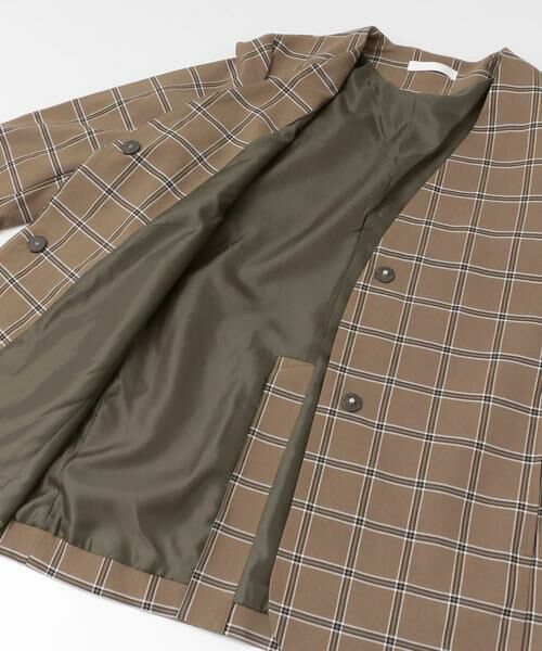 SENSE OF PLACE by URBAN RESEARCH / センスオブプレイス バイ アーバンリサーチ ノーカラージャケット | チェックノーカラージャケット | 詳細7