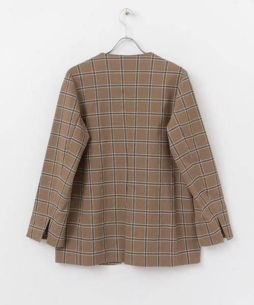 SENSE OF PLACE by URBAN RESEARCH / センスオブプレイス バイ アーバンリサーチ ノーカラージャケット | チェックノーカラージャケット | 詳細8