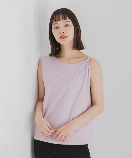 SENSE OF PLACE by URBAN RESEARCH / センスオブプレイス バイ アーバンリサーチ タンクトップ | 『UR TECH』ツイストショルダーアシメトップ | 詳細5